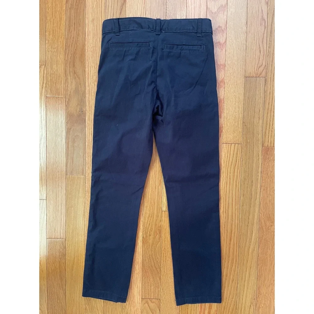 The Children's Place Boys Stretch Chino Pants New Navy Size 8 Adjustable Waist